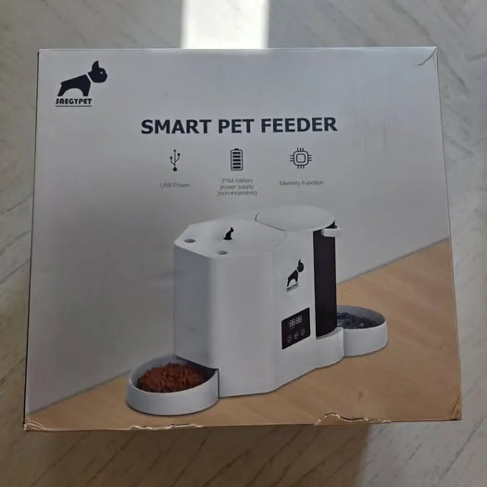 SAEGYPET Automatic Cat Feeder 2-in-1 Cat Feeder and Gravity-Fed Water System